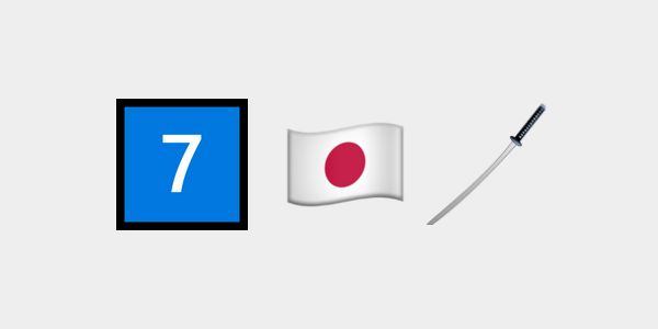 emojilerle film seven samurai
